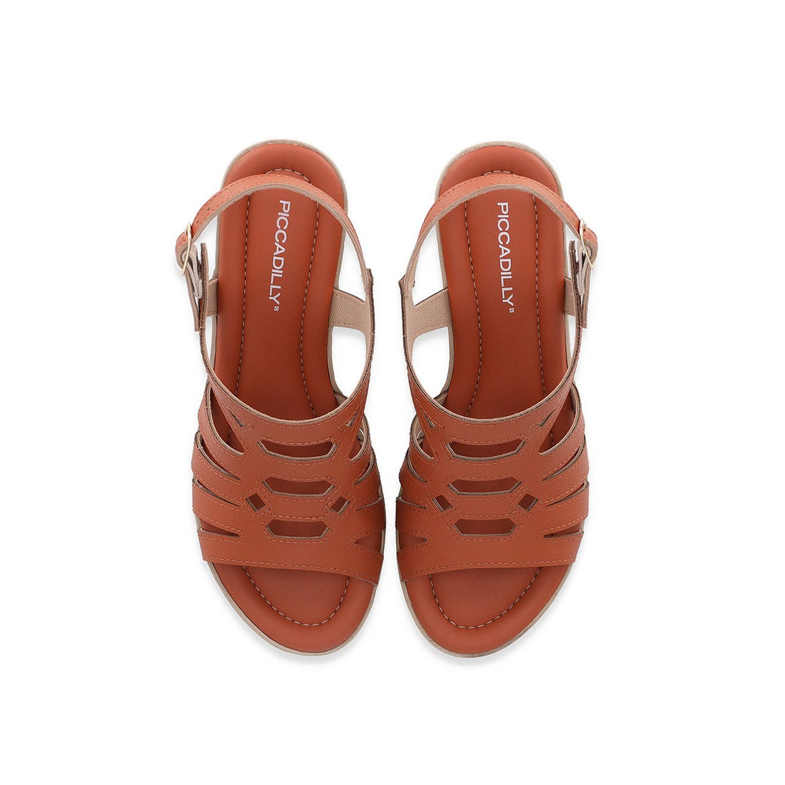 Sandalia Mujer Caramelo Débora Piccadilly