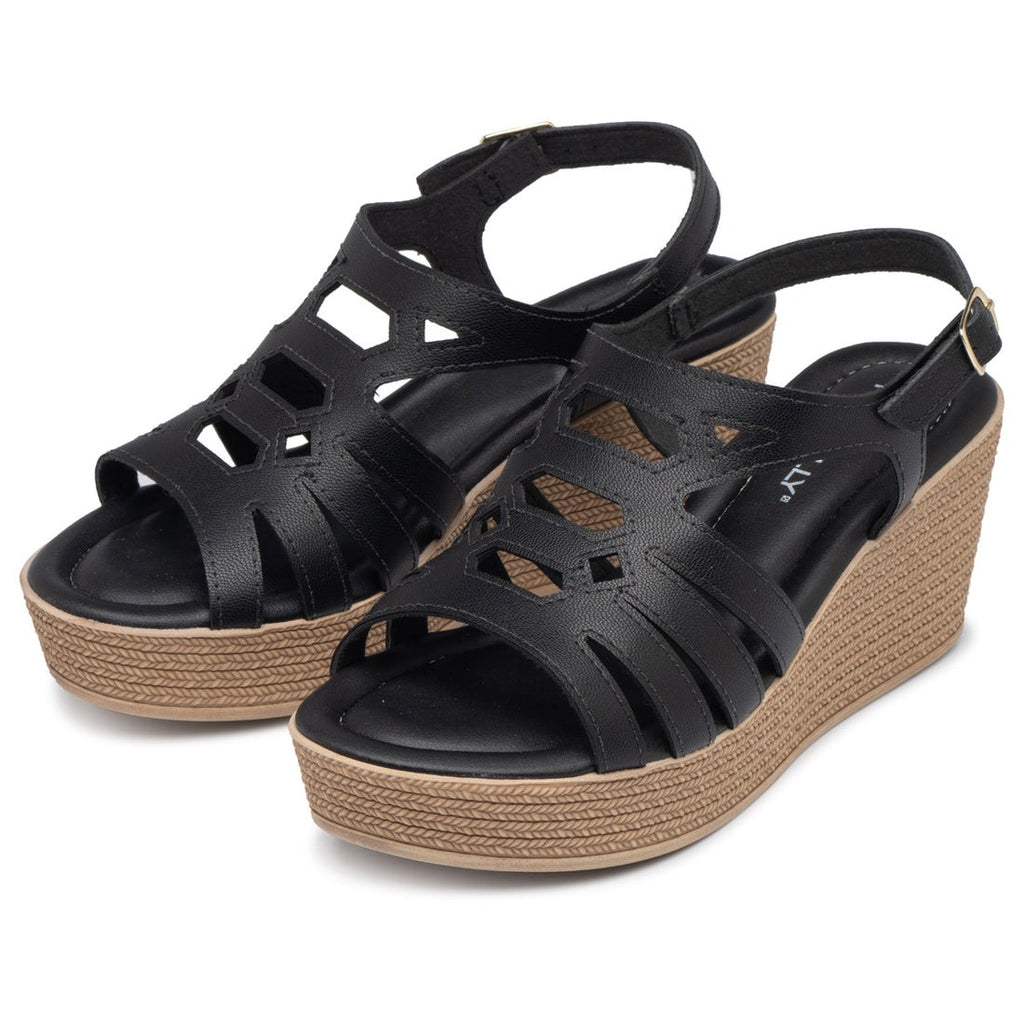 Sandalia Mujer Negro Débora Piccadilly