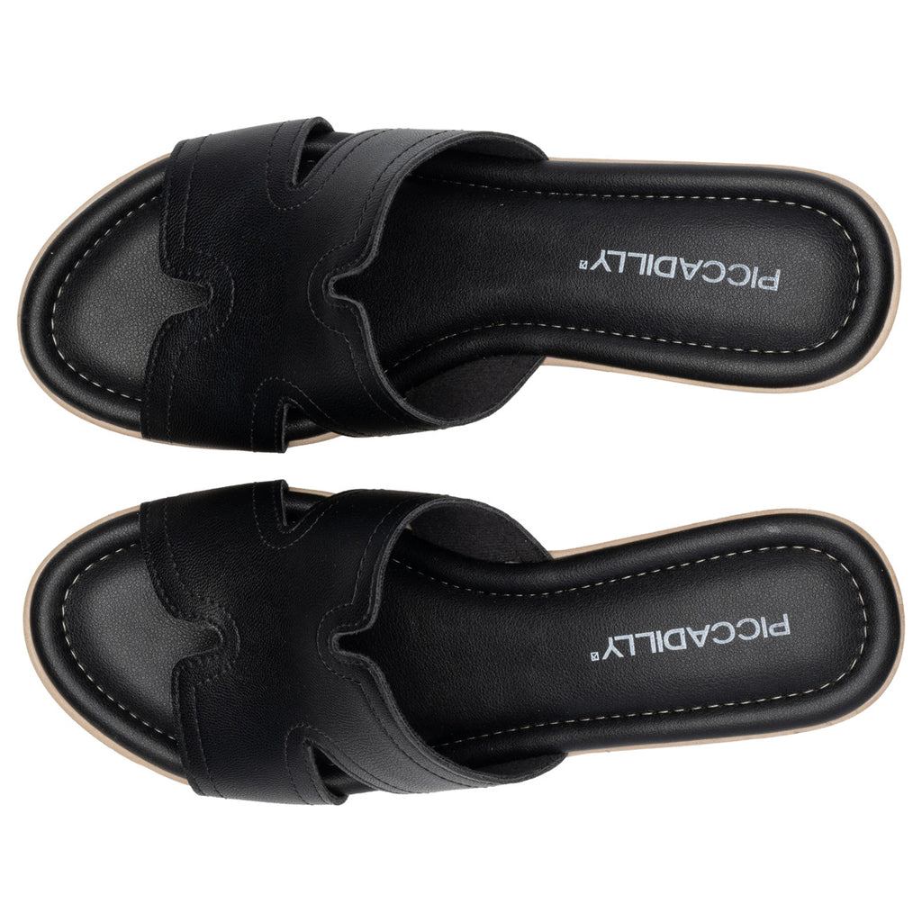 Zueco Mujer Negro Débora Piccadilly