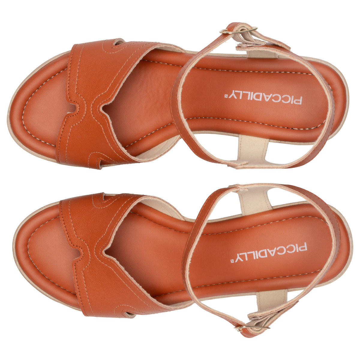 Sandalia Mujer Caramelo Débora 985 Piccadilly
