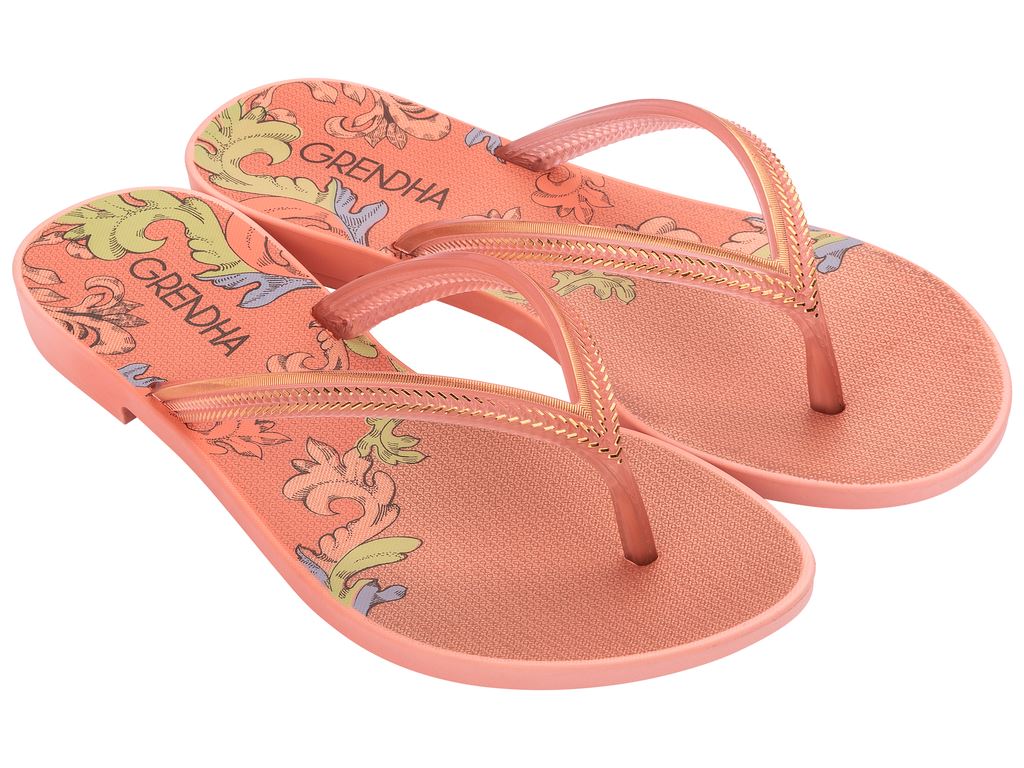 Sandalia Mujer Naranja  Acai 377 Grendha