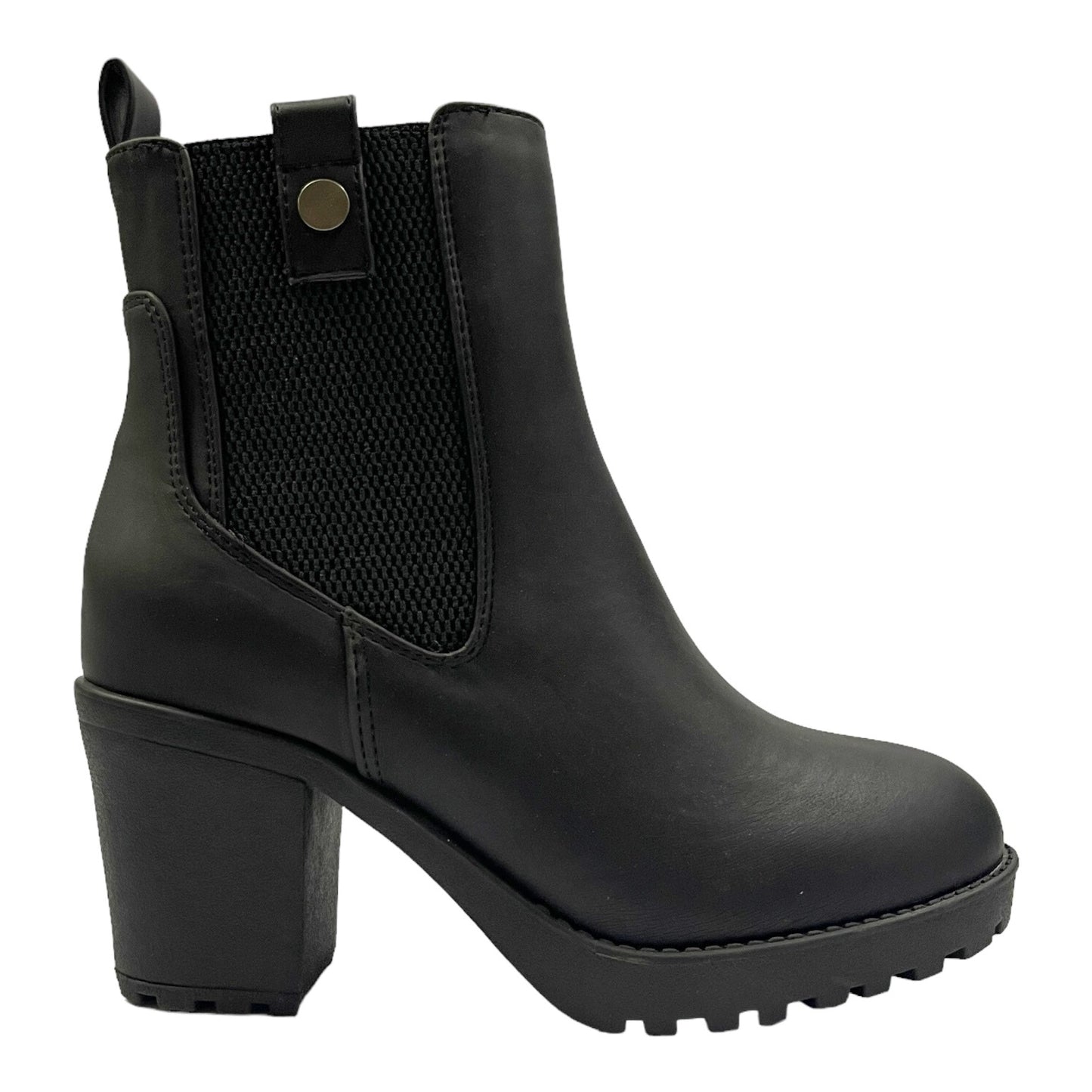 Botin Mujer Negro Taco Medio Boston Detogni