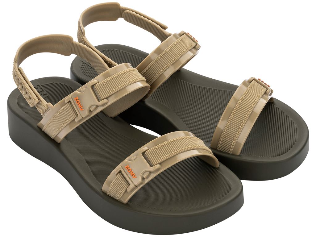 Sandalia Aventura Beige Zaxy