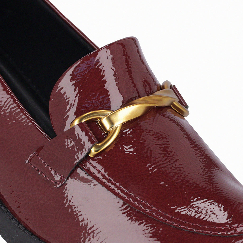 Mocasin Mujer Burdeo/Charol Leci Piccadilly
