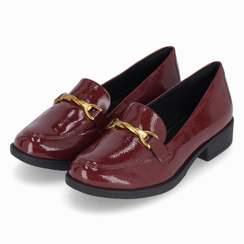 Mocasin Mujer Burdeo/Charol Leci Piccadilly