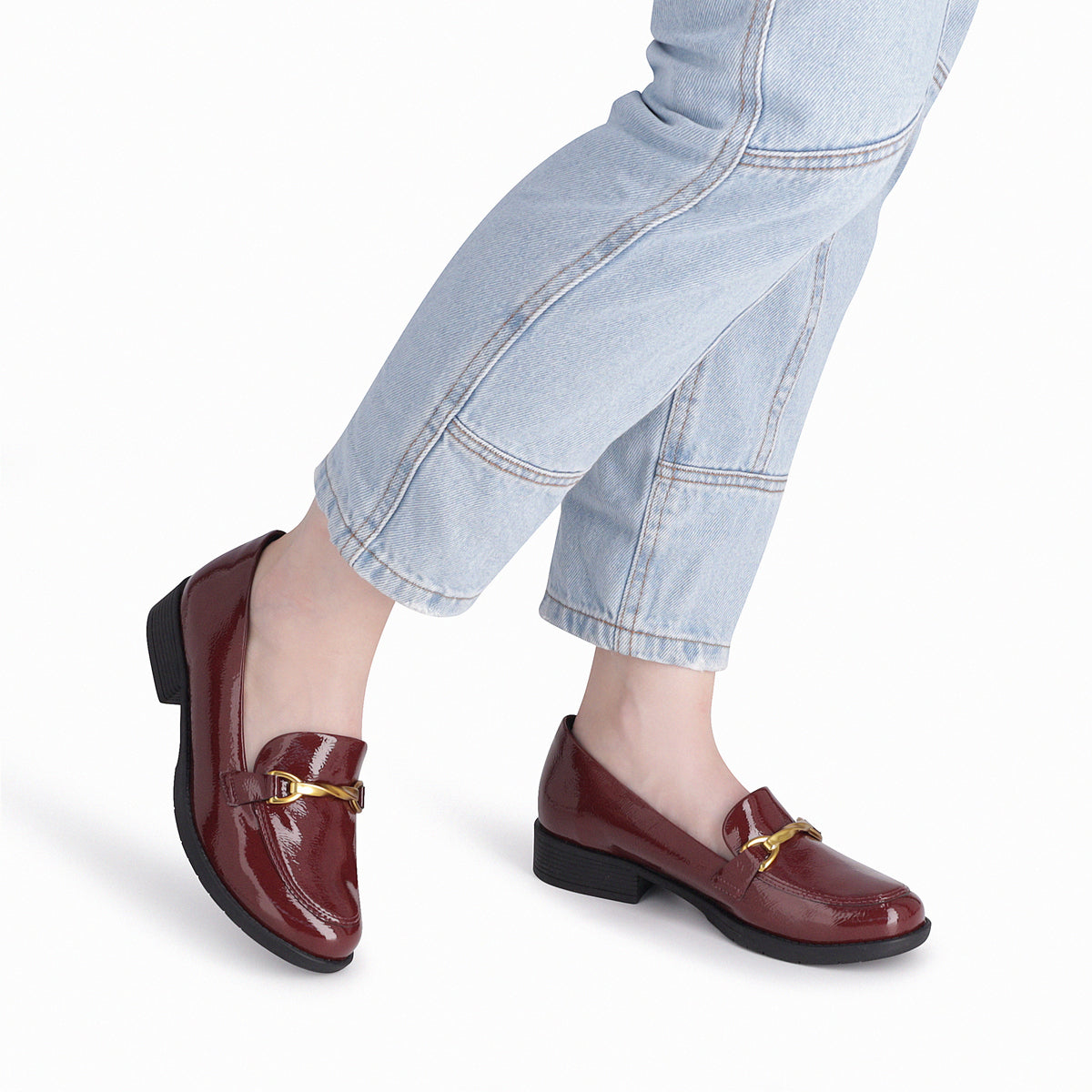 Mocasin Mujer Burdeo/Charol Leci Piccadilly
