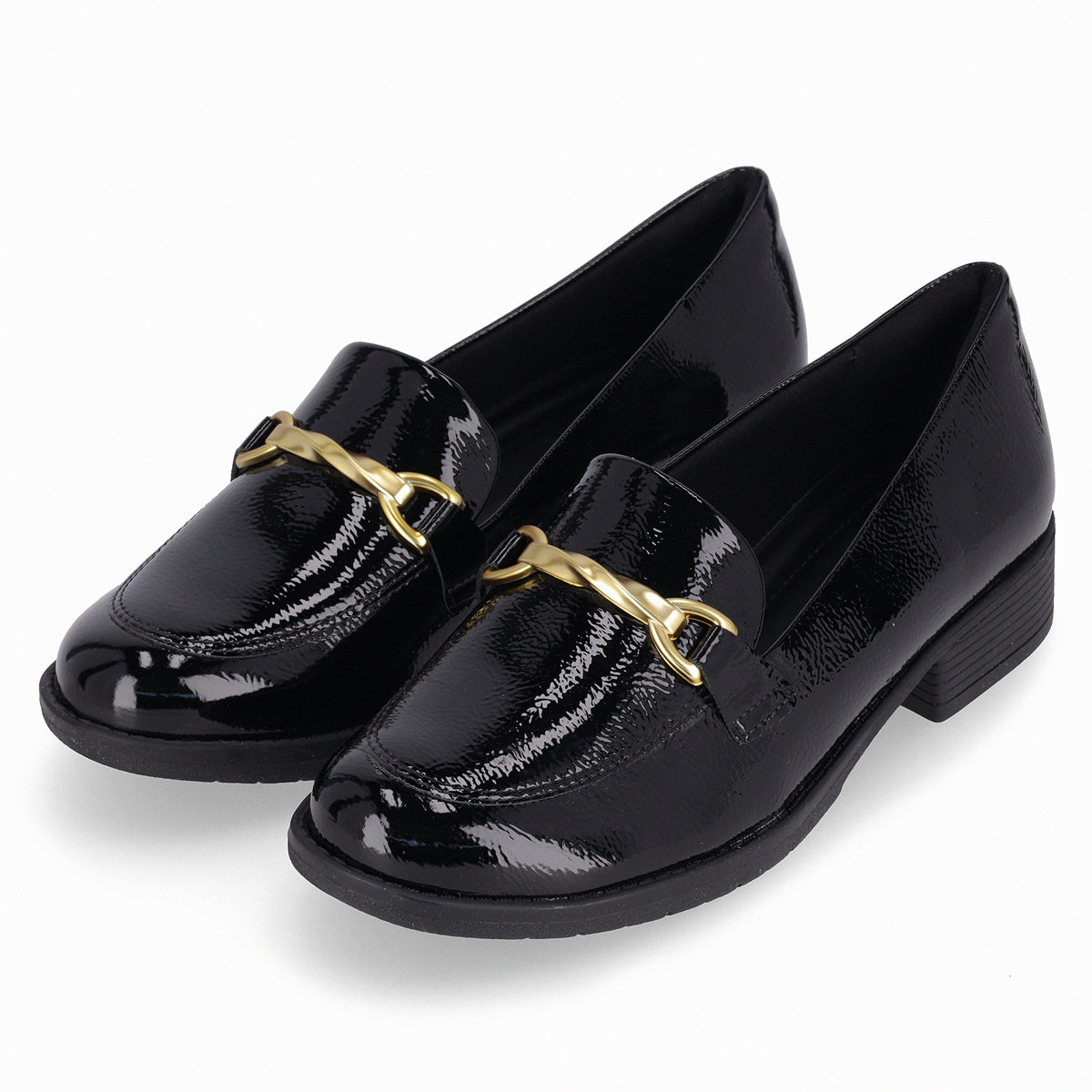 Mocasin Mujer Negro/Charol Leci Piccadilly