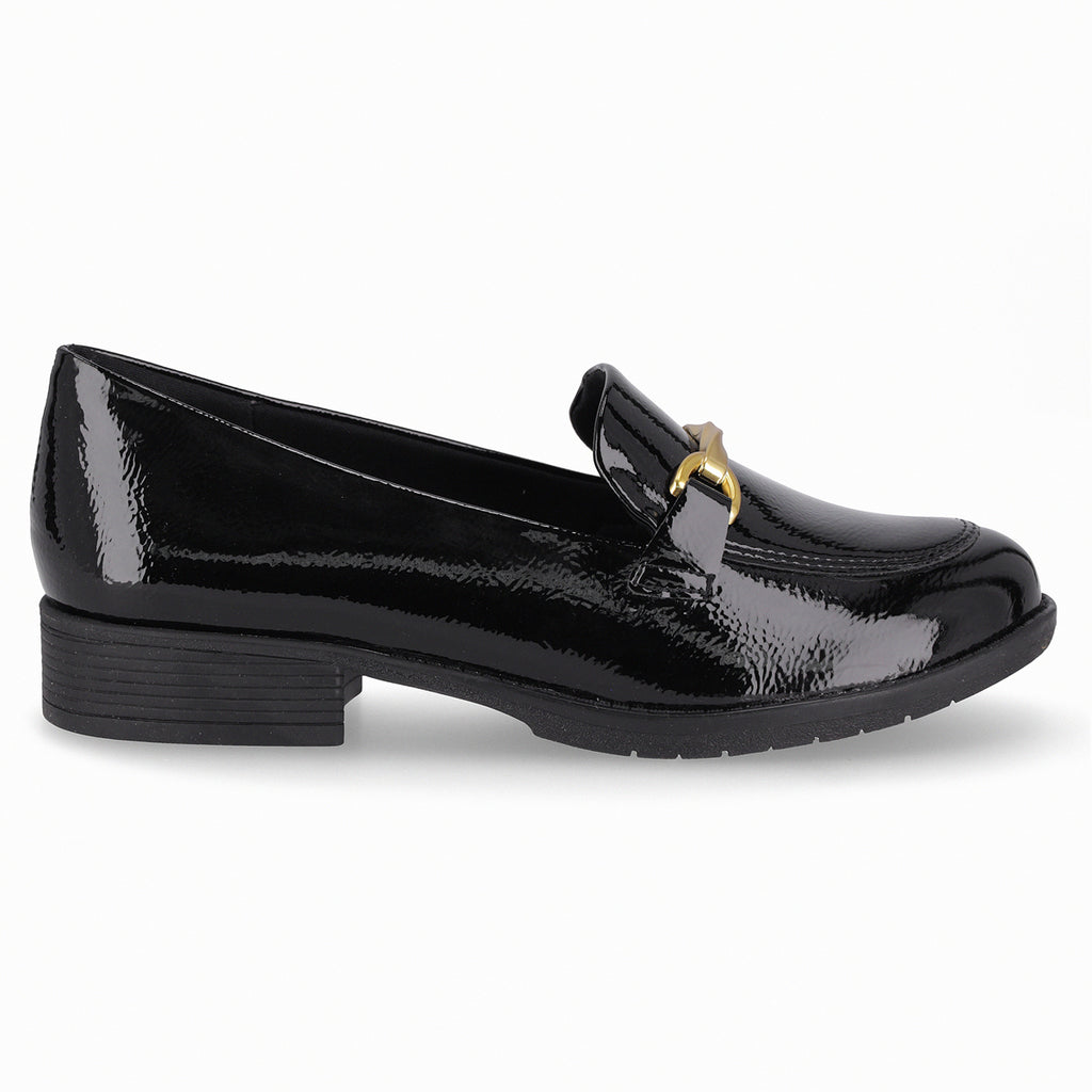 Mocasin Mujer Negro/Charol Leci Piccadilly