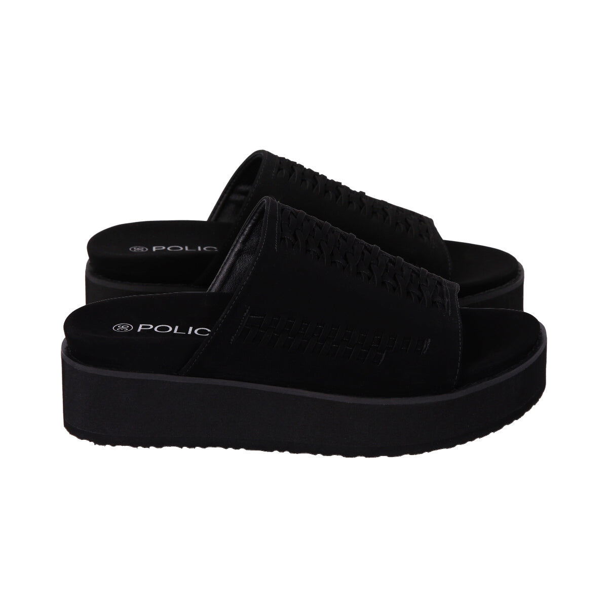 Sandalia Mujer Negro Plataforma Kika Police