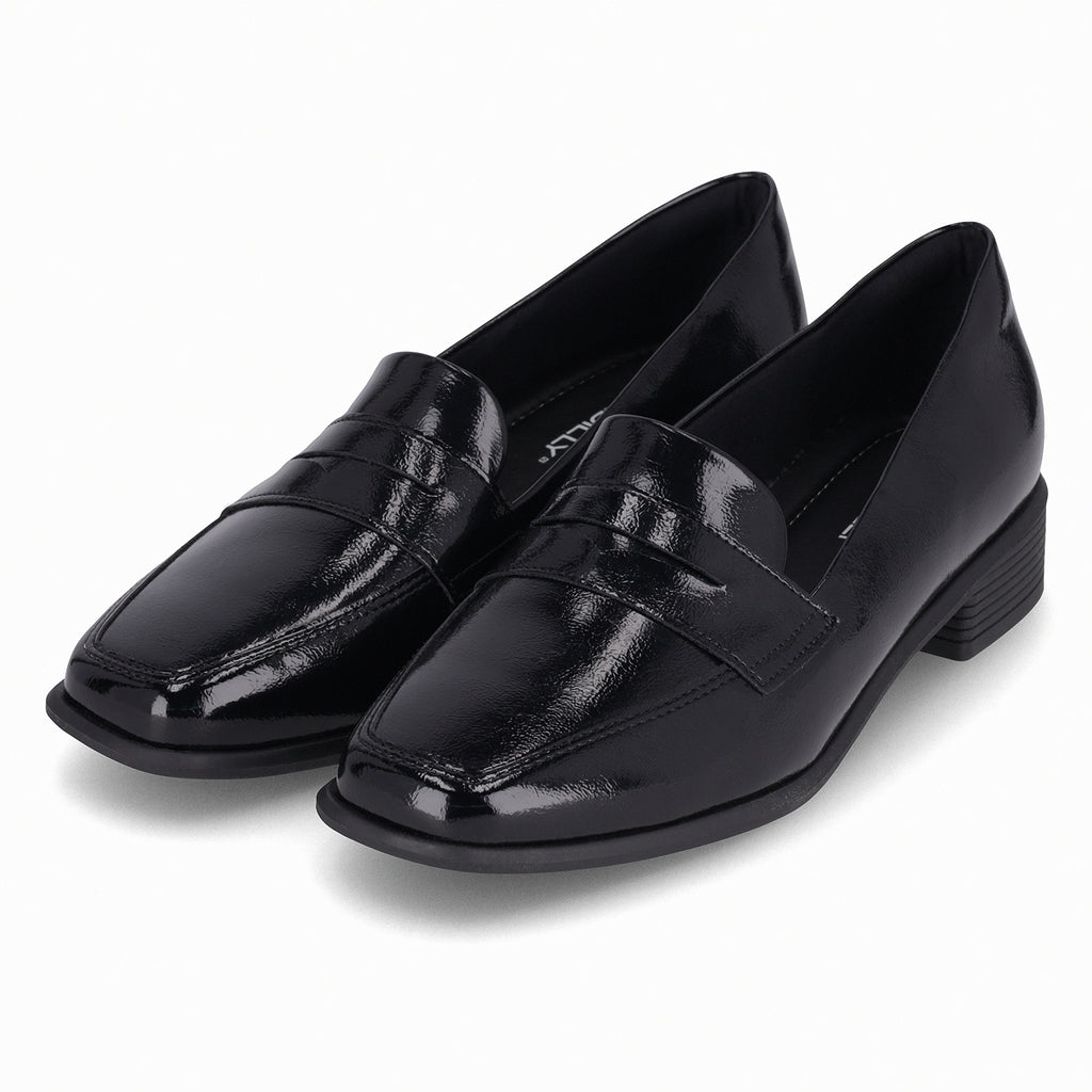 Mocasin Mujer Negro/Charol Giovanna Piccadilly