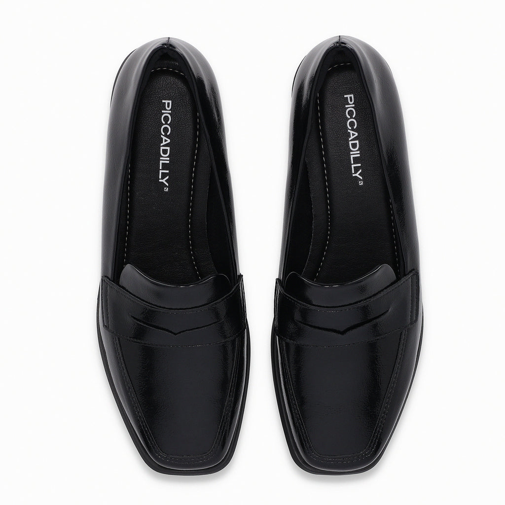 Mocasin Mujer Negro/Charol Giovanna Piccadilly