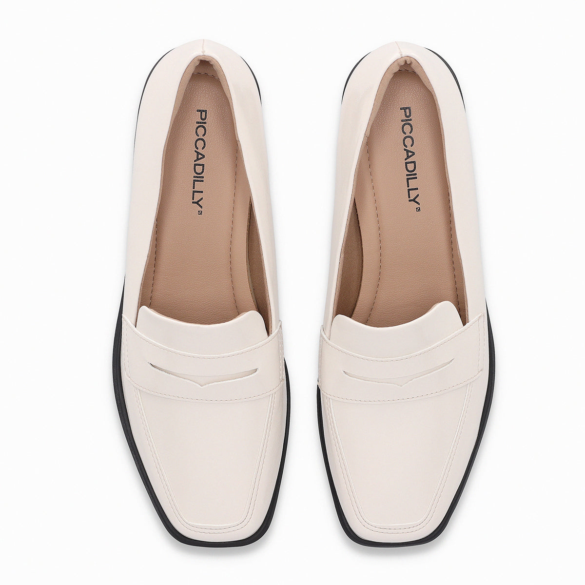 Mocasin Mujer Crema/Charol Giovanna Piccadilly