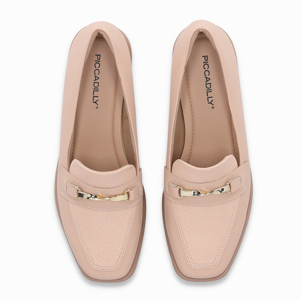 Mocasin Mujer Rosado/Dorado Giovanna Piccadilly