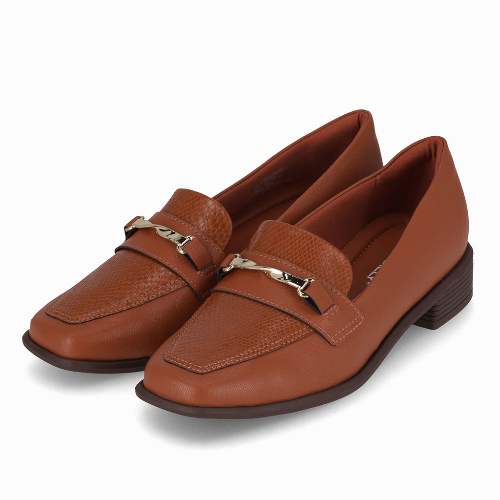 Mocasin Mujer Ocre/Dorado Giovanna Piccadilly