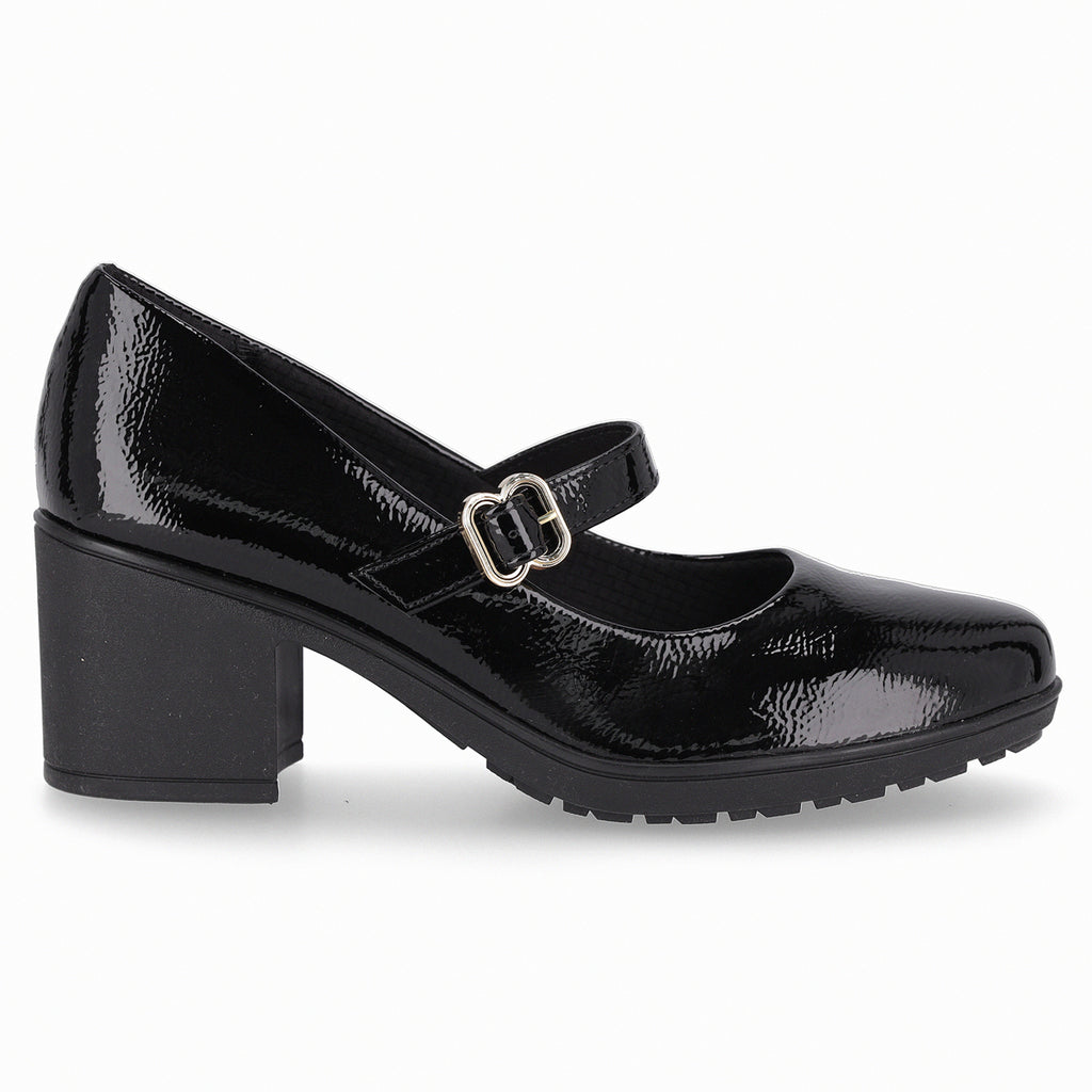 Zapato Mary Jane Mujer Negro/Charol Daiane Piccadilly