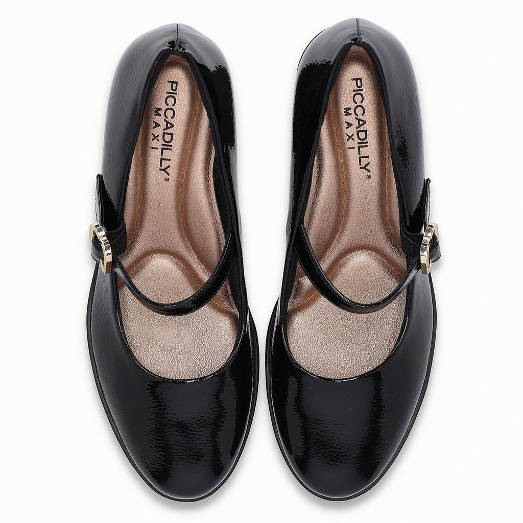 Zapato Mary Jane Mujer Negro/Charol Daiane Piccadilly