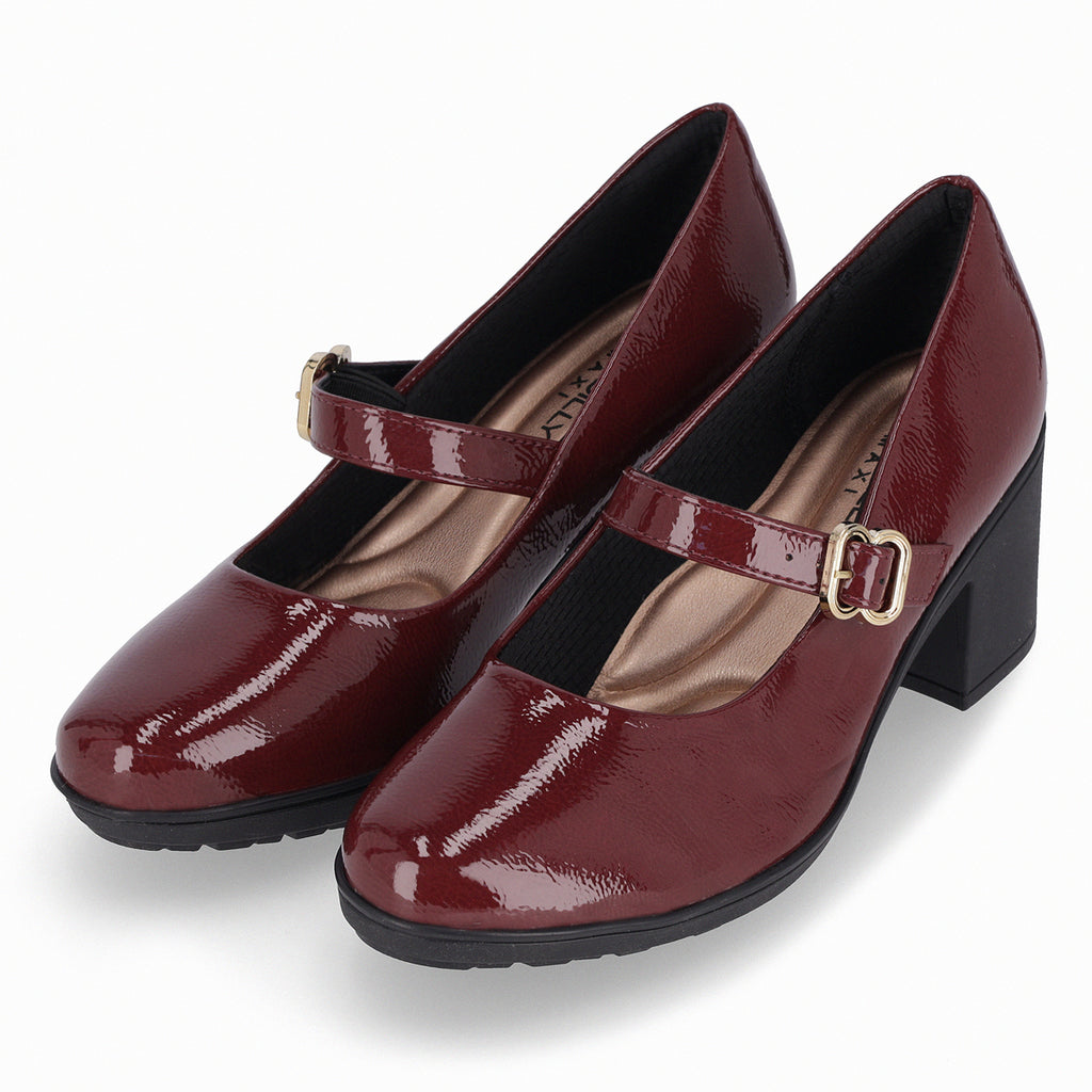 Zapato Mary Jane Mujer Burdeo/Charol Daiane Piccadilly