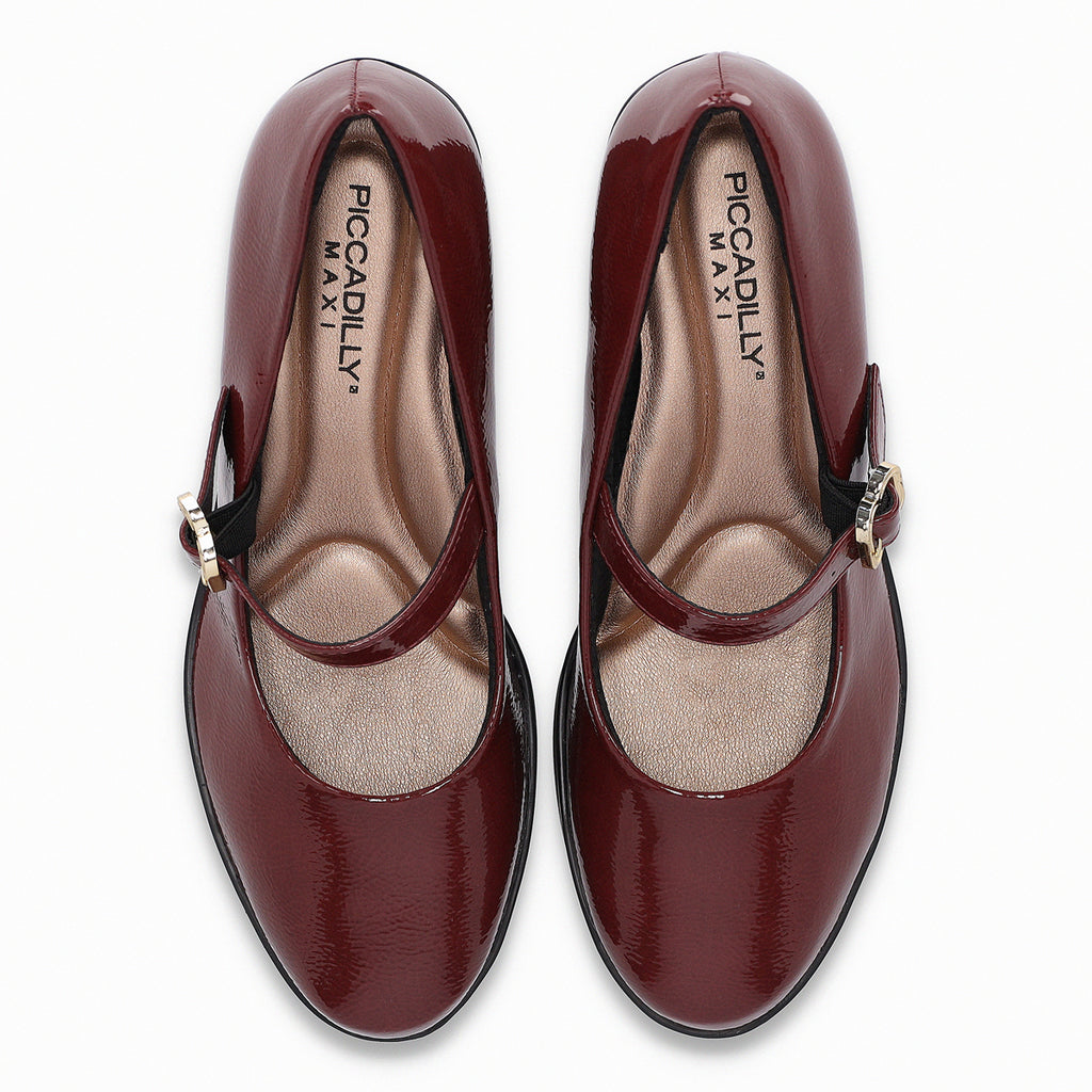 Zapato Mary Jane Mujer Burdeo/Charol Daiane Piccadilly