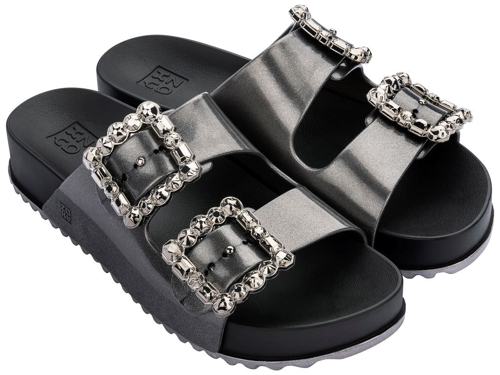 Sandalia Mujer Plata Partner Glam 356 Zaxy