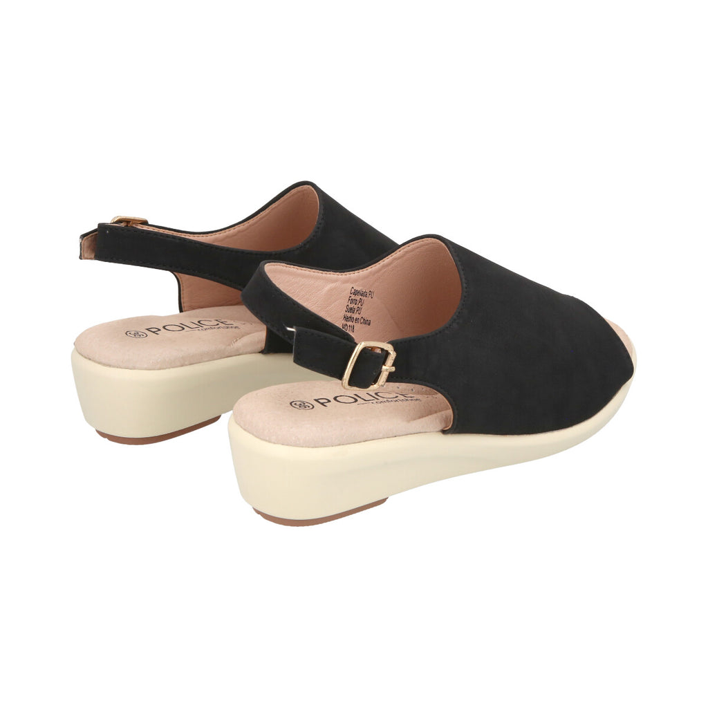 Sandalia Mujer  Negro Sonia Police