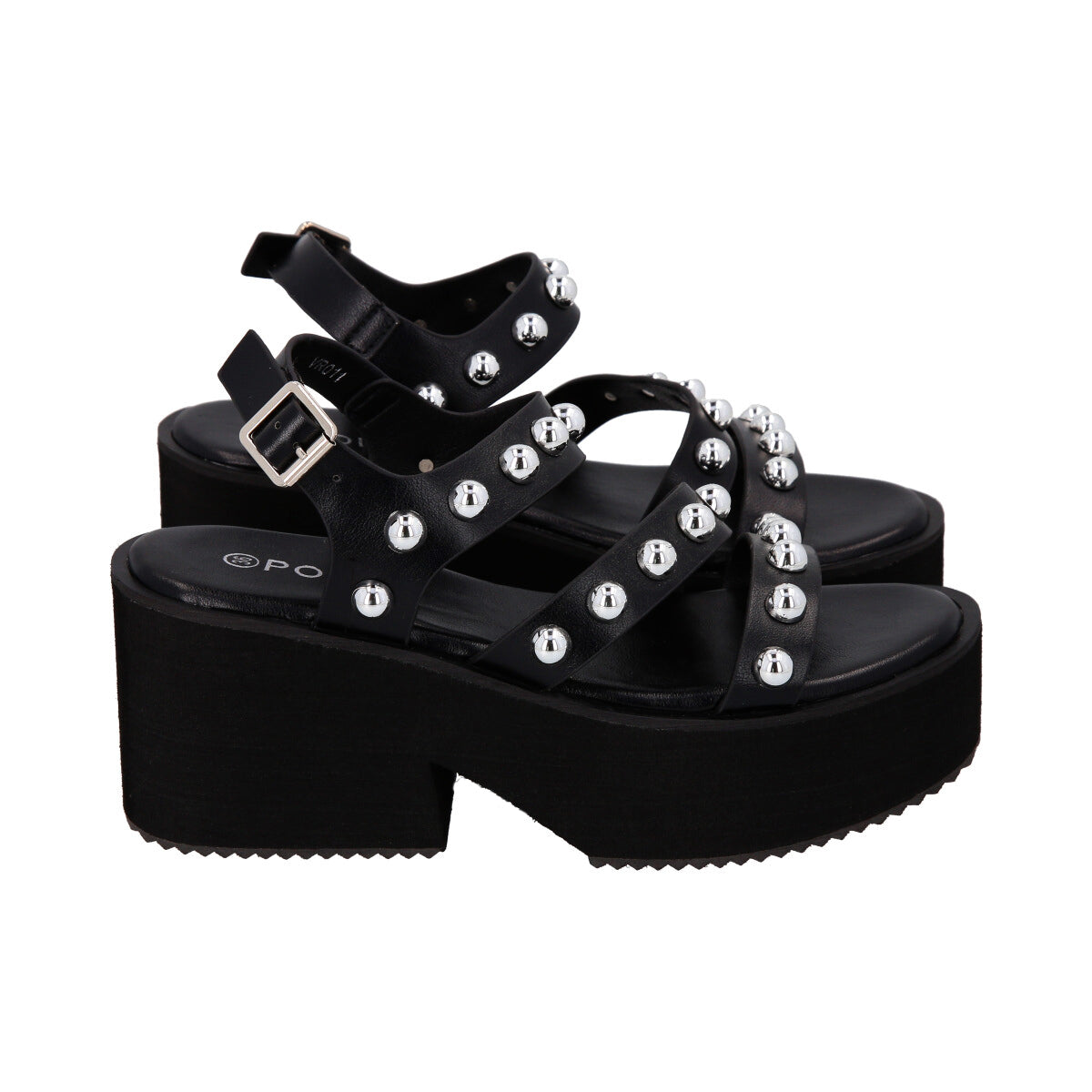 Sandalia Mujer Negro  Trixie Police