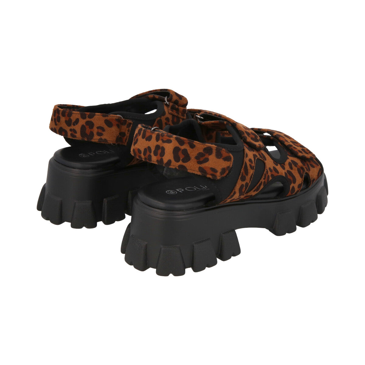 Sandalia Mujer Animal Print Plataforma Mixen Police