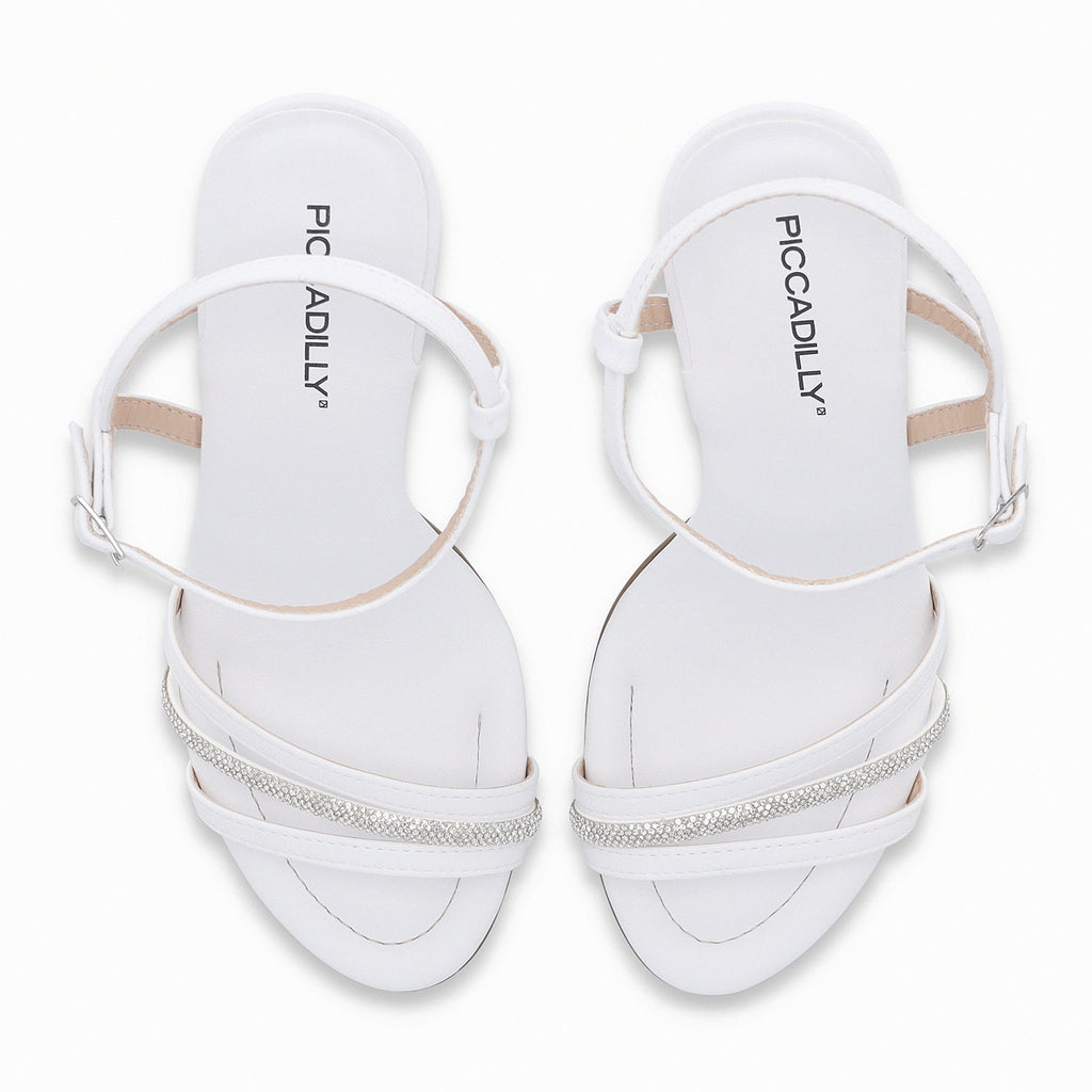 Sandalia Mujer Blanco/Strass Rafa 844 Piccadilly