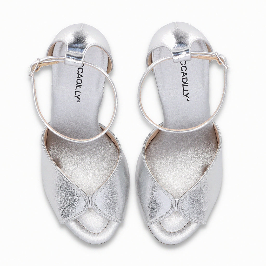 Sandalia Mujer Plata Rafa 48 Piccadilly