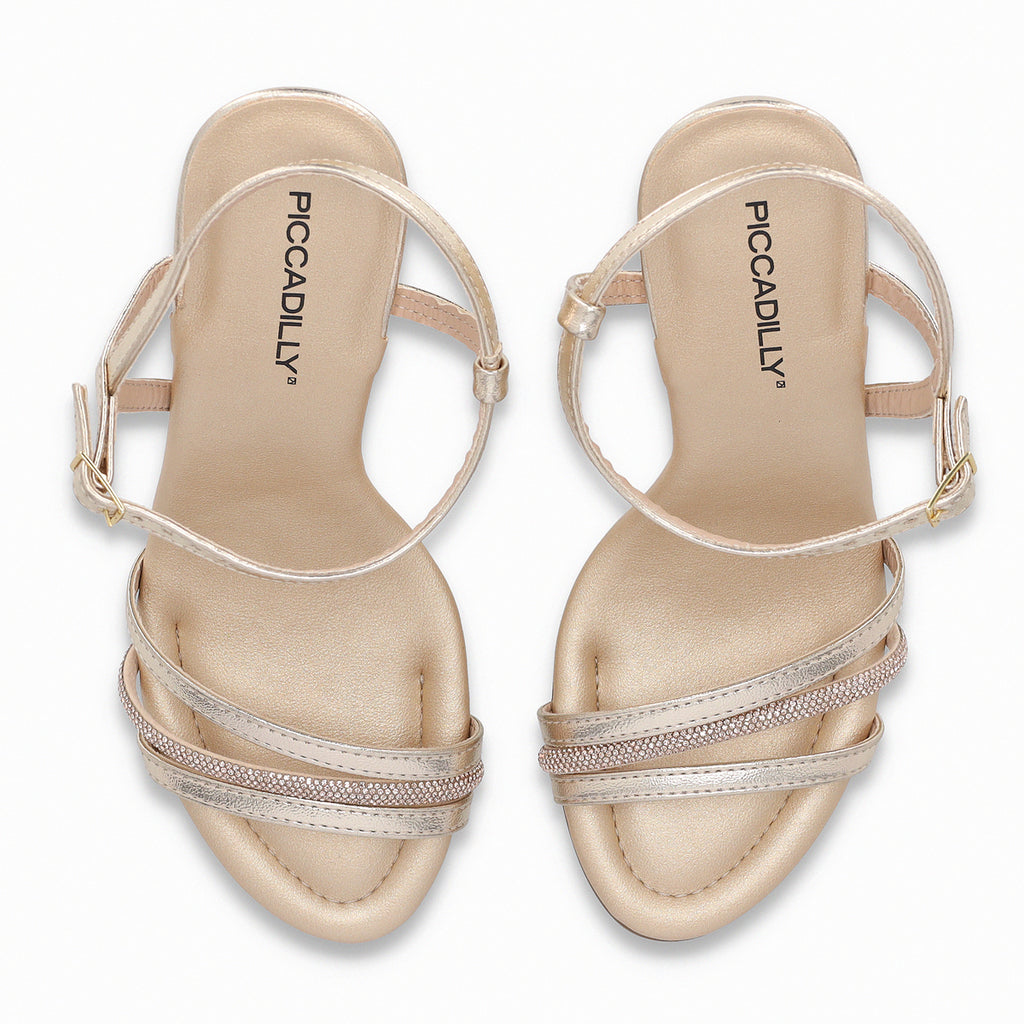 Sandalia Mujer Dorado/Strass Rafa Piccadilly