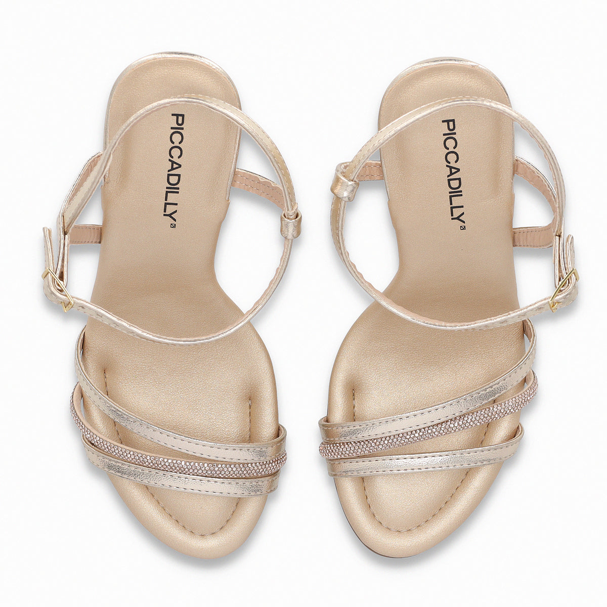 Sandalia Mujer Dorado/Strass Rafa Piccadilly