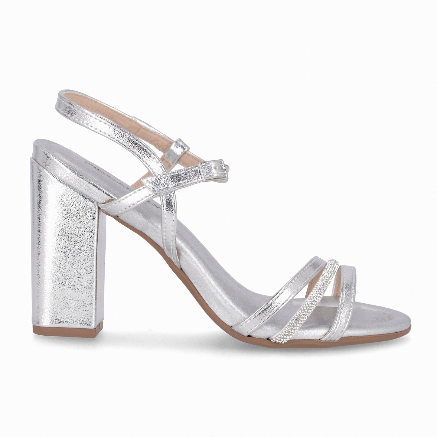 Sandalia Mujer Plateado/Strass Rafa Piccadilly