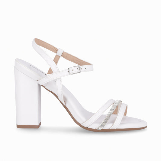 Sandalia Mujer Blanco/Strass Rafa Piccadilly