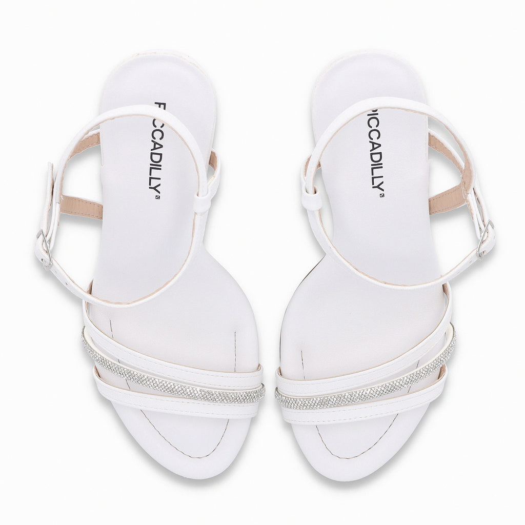 Sandalia Mujer Blanco/Strass Rafa Piccadilly
