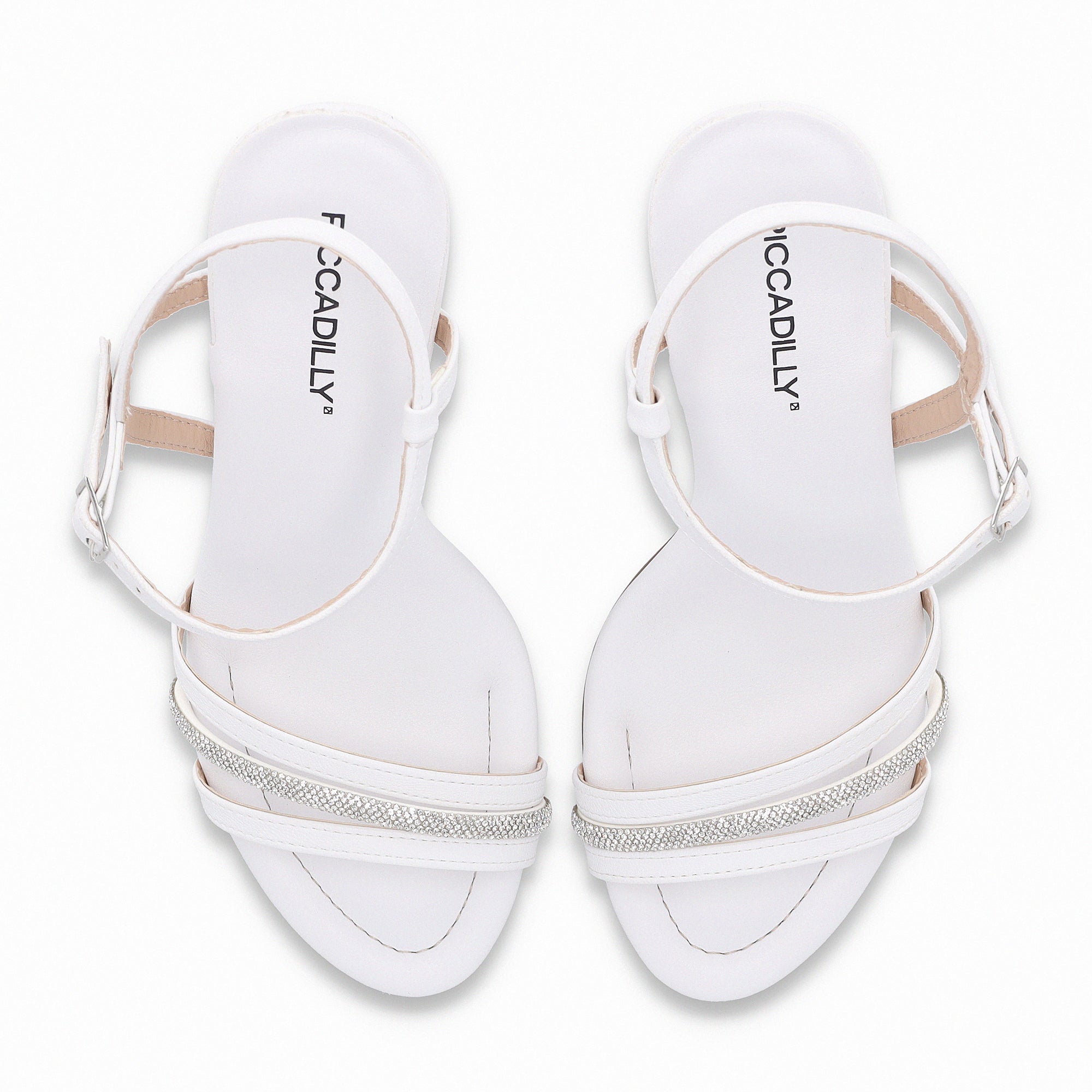 Sandalia Mujer Blanco/Strass Rafa Piccadilly