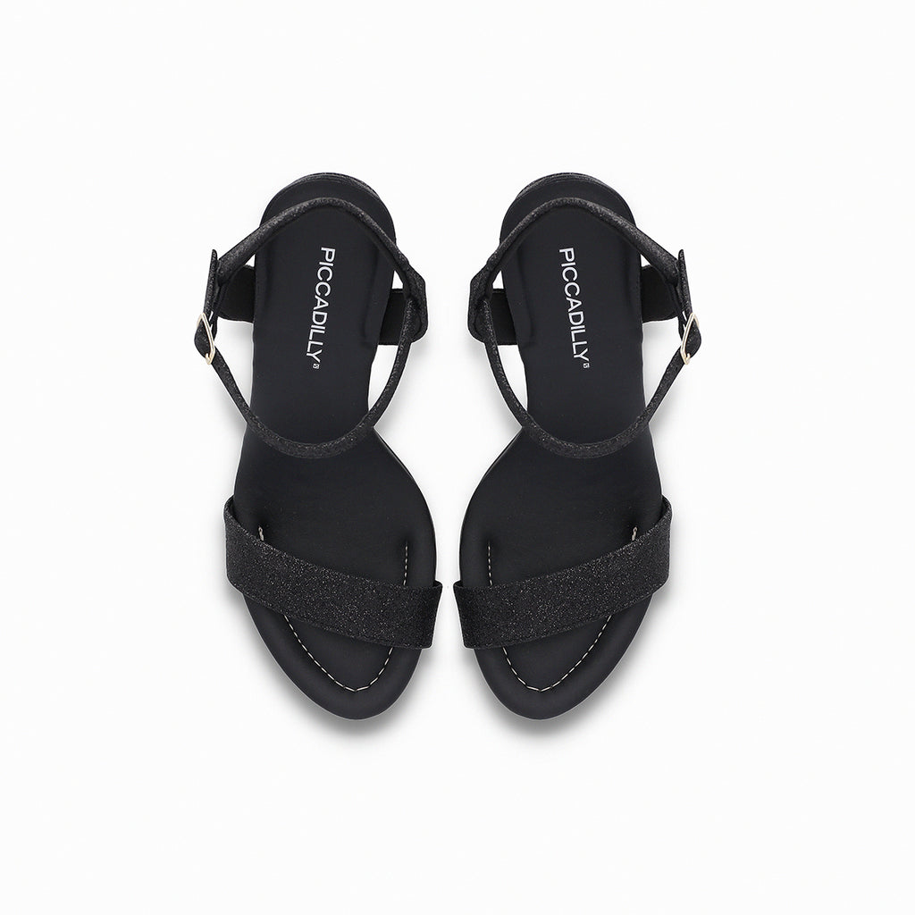 Sandalia Mujer Negro/Glitter Rafa Piccadilly