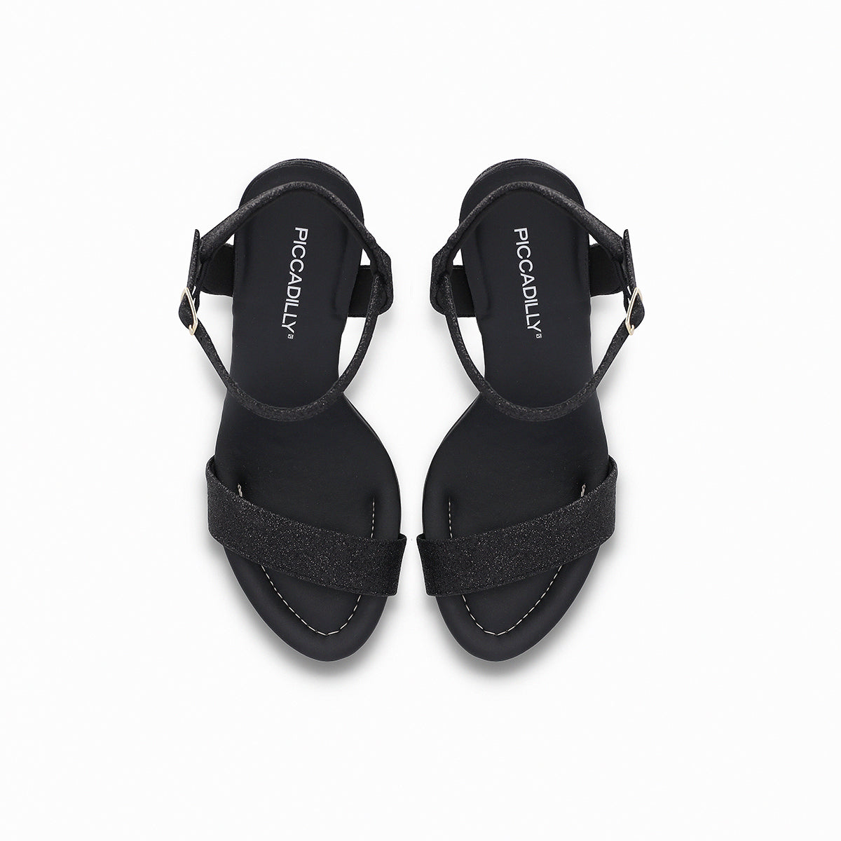 Sandalia Mujer Negro/Glitter Rafa Piccadilly