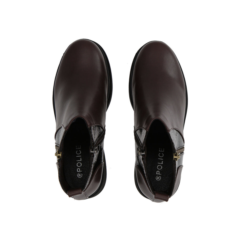 Botin Mujer Burdeo Plataforma Yoice  Police