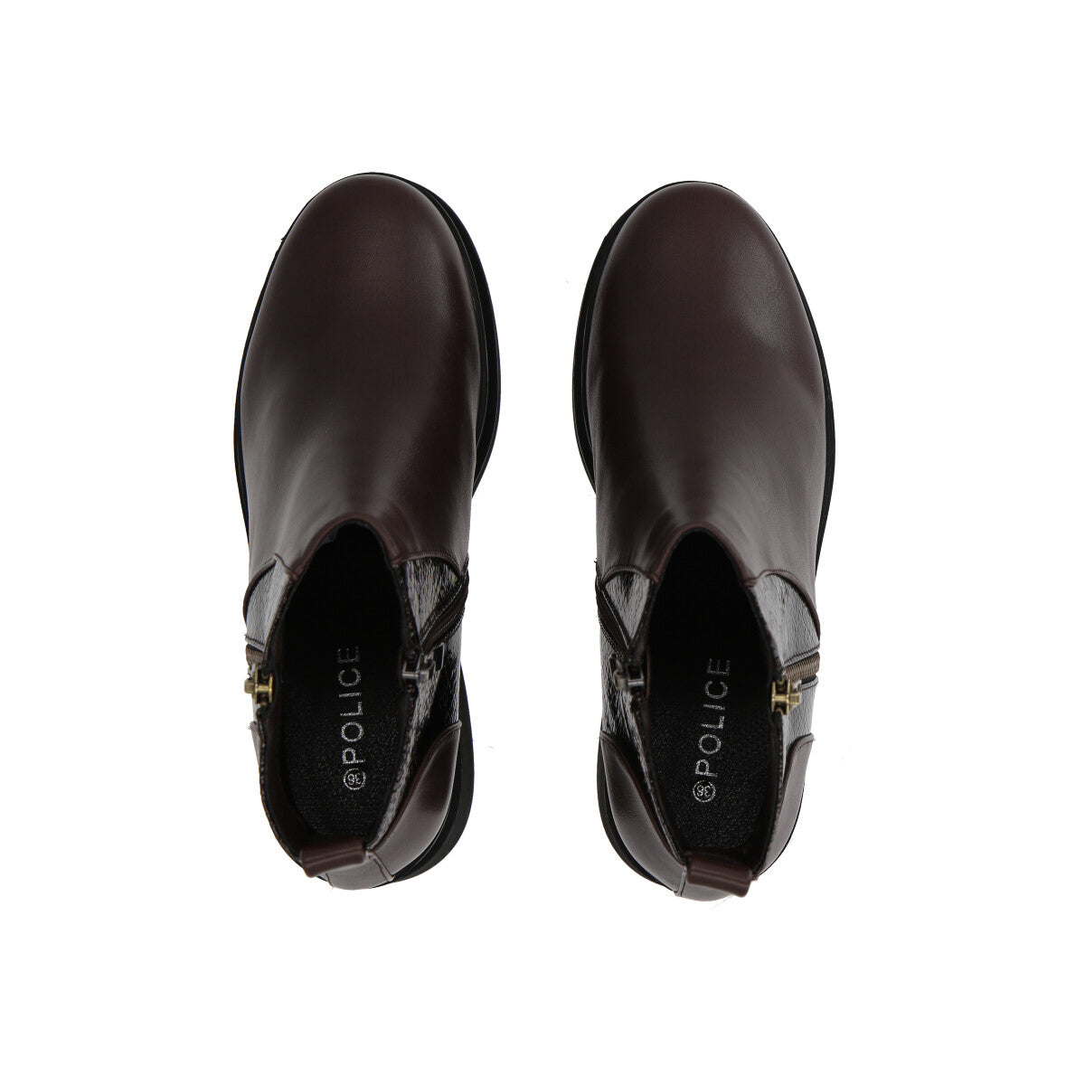 Botin Mujer Burdeo Plataforma Yoice  Police