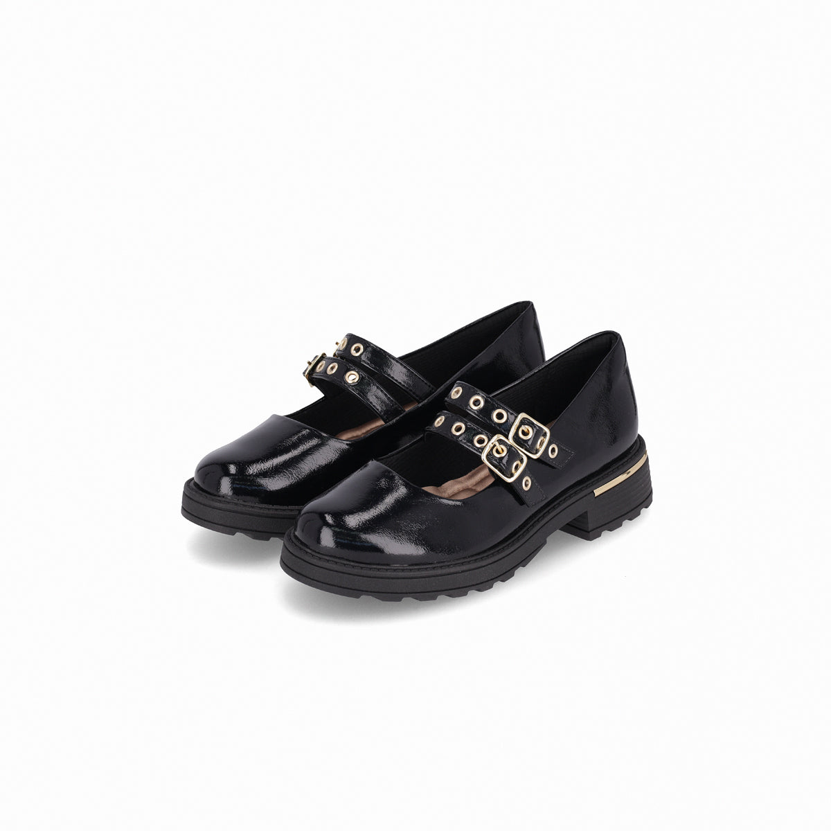Mocasin Mary Jane Gisa Negro