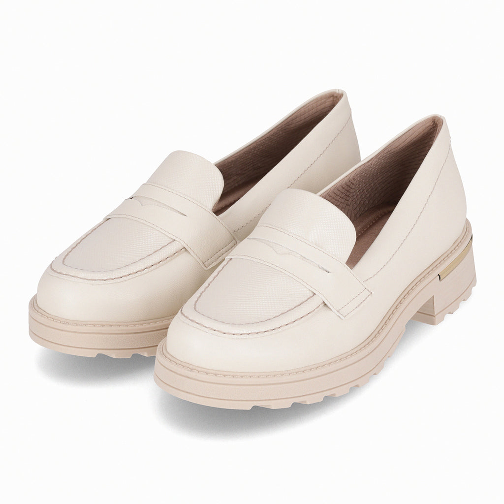 Mocasín Mujer Crema/Snake Gisa Piccadilly