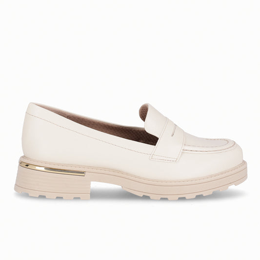 Mocasín Mujer Crema/Snake Gisa Piccadilly