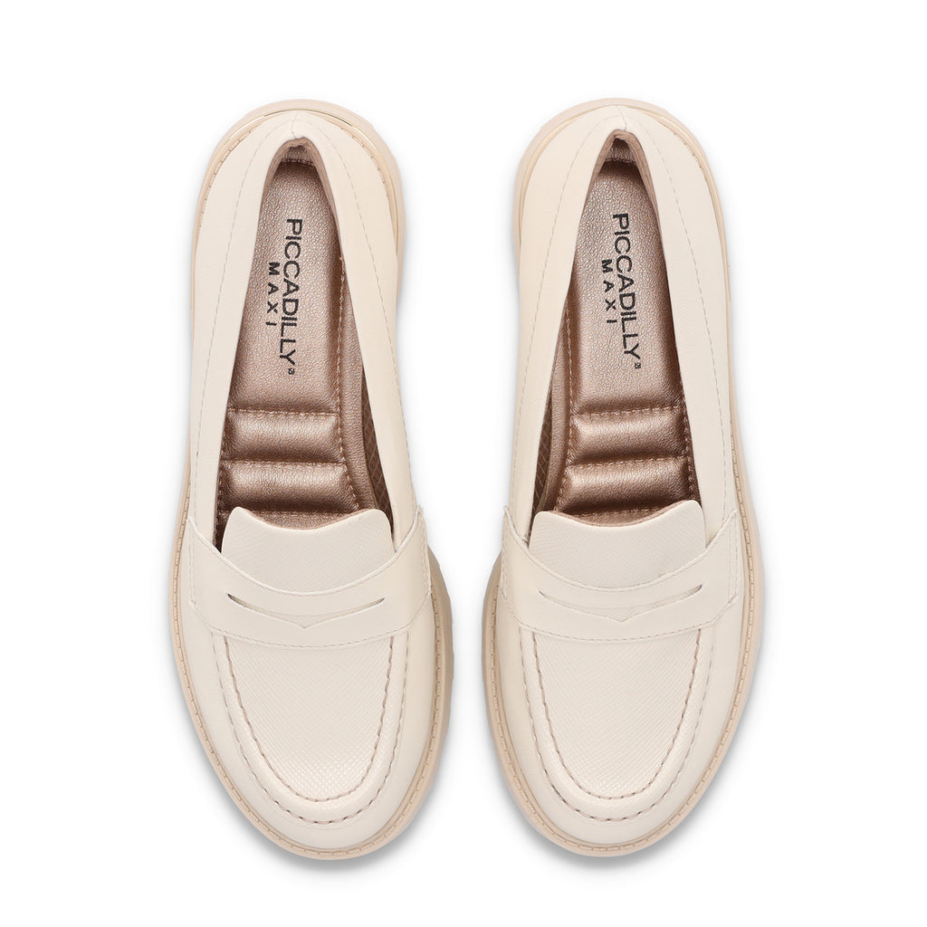 Mocasín Mujer Crema/Snake Gisa Piccadilly