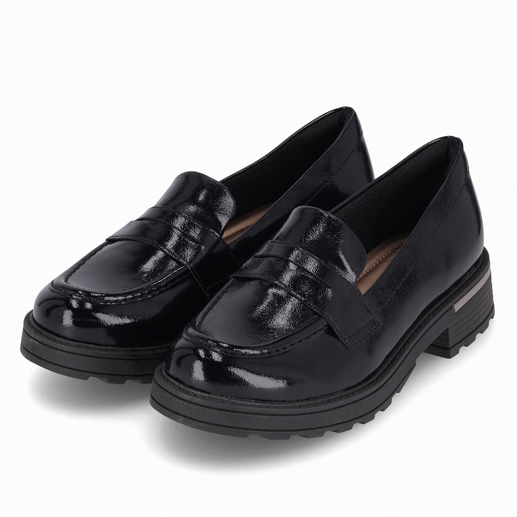 Mocasín Mujer Negro/Charol Gisa Piccadilly