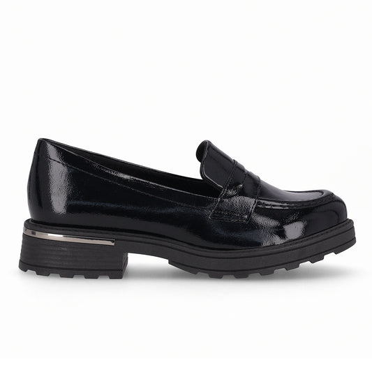 Mocasín Mujer Negro/Charol Gisa Piccadilly