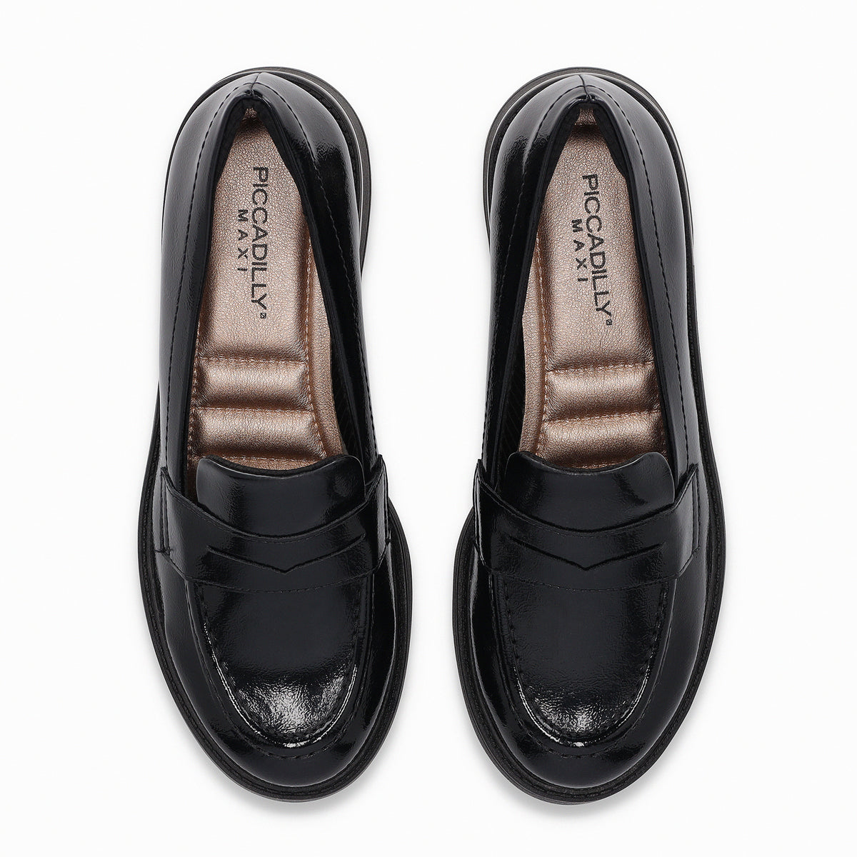 Mocasín Mujer Negro/Charol Gisa Piccadilly