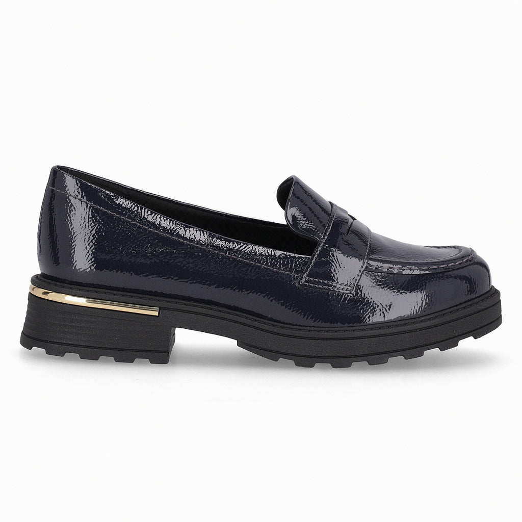 Mocasin Mujer Azul/Charol Gisa Piccadilly