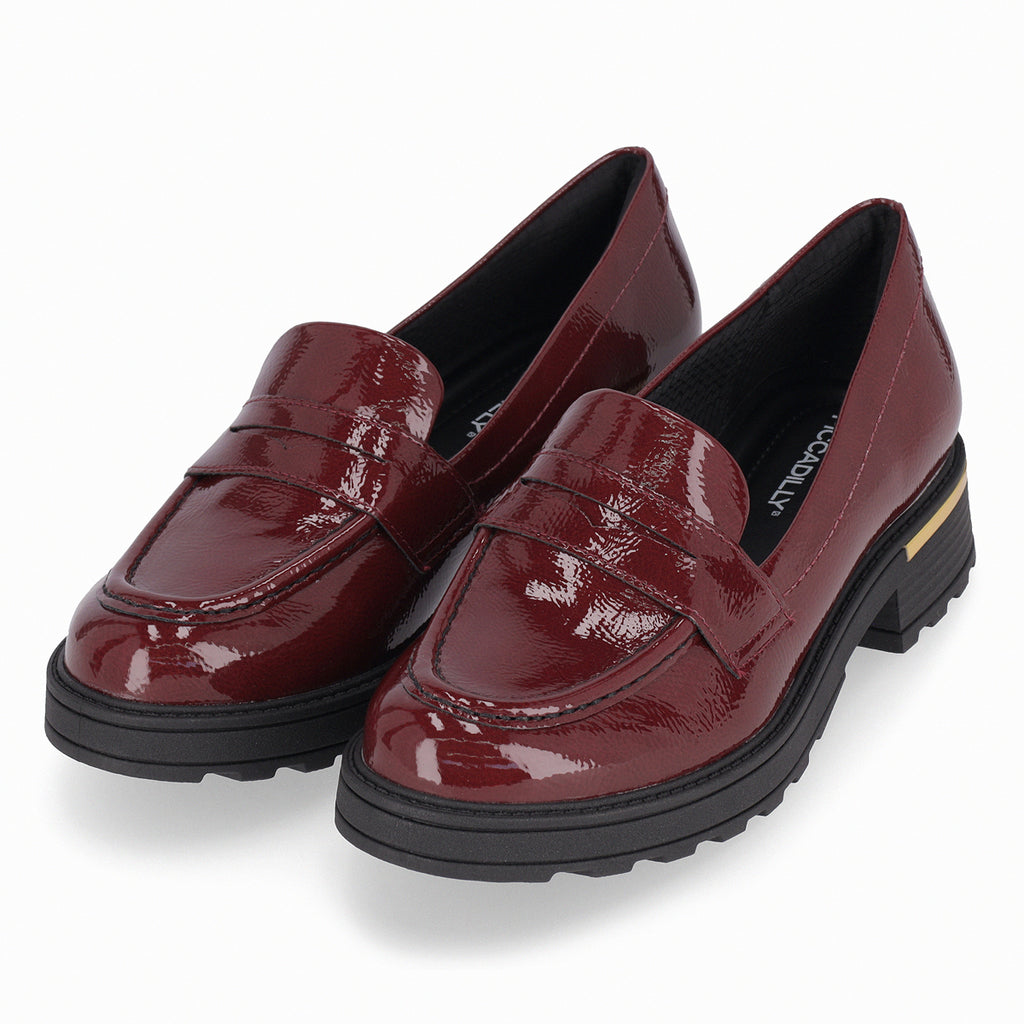 Mocasin Mujer Burdeo/Charol Gisa Piccadilly