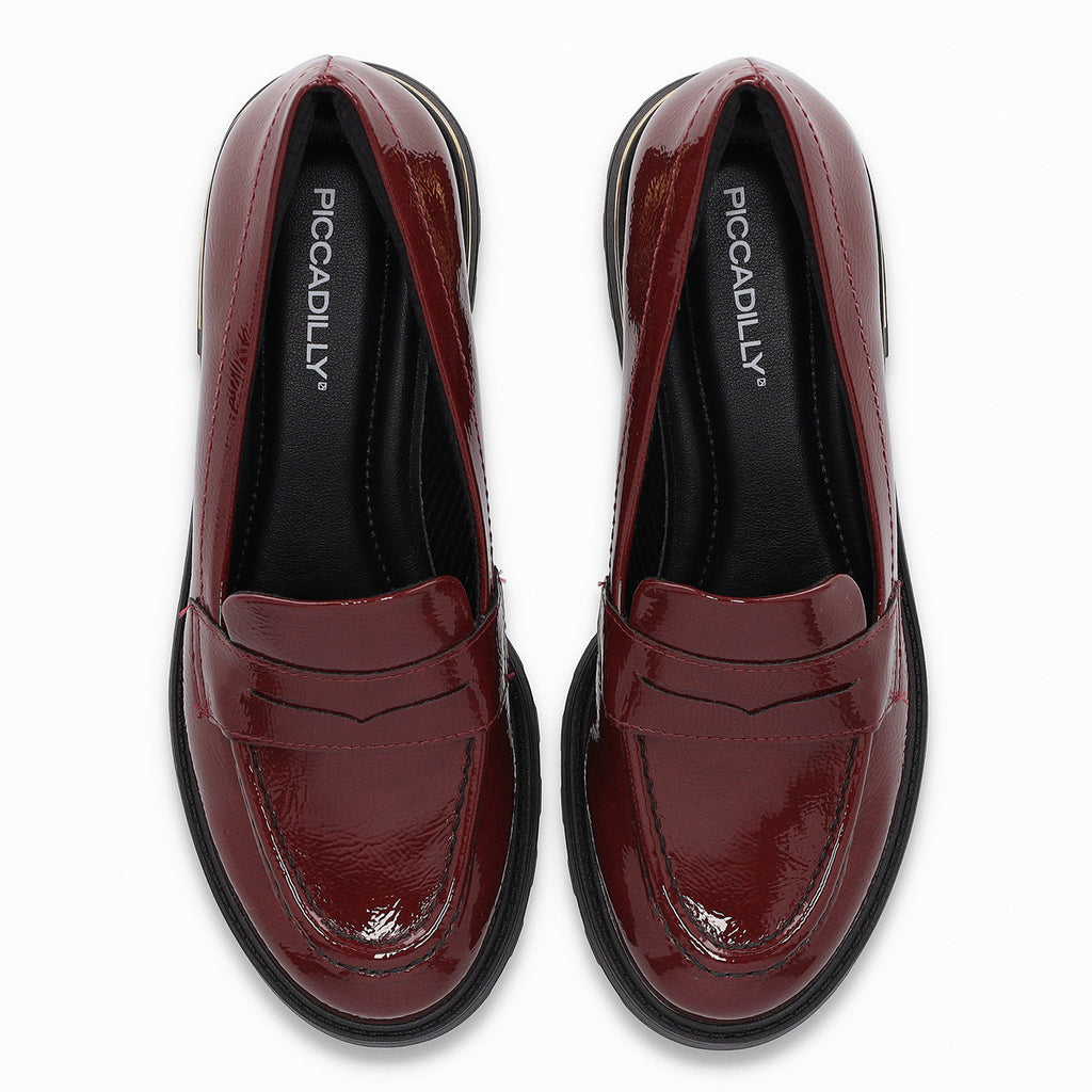 Mocasin Mujer Burdeo/Charol Gisa Piccadilly