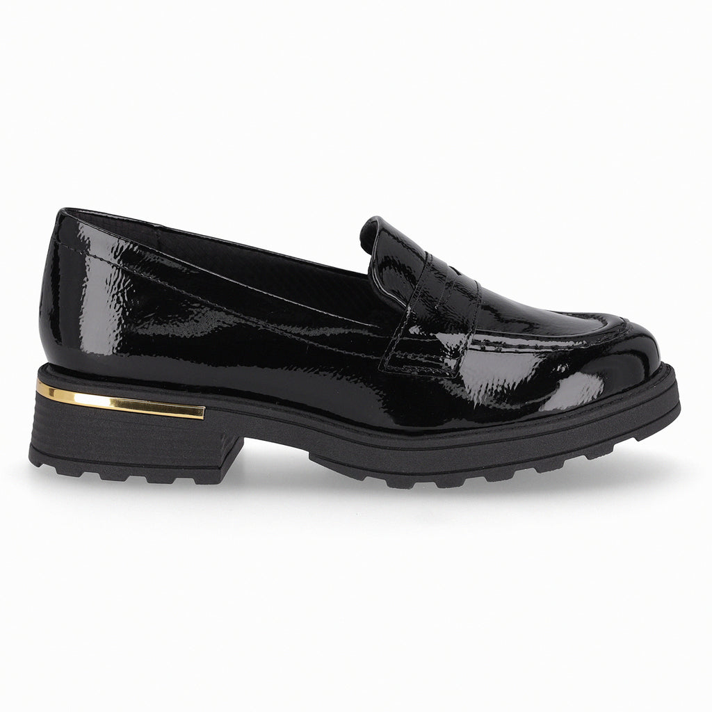 Mocasin Mujer Negro/Charol Gisa 02 Piccadilly