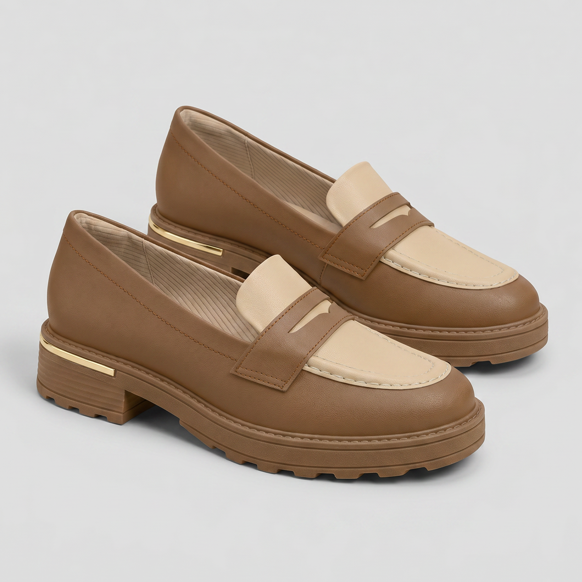 Mocasin Mujer Café/Beige Gisa 75 Piccadilly